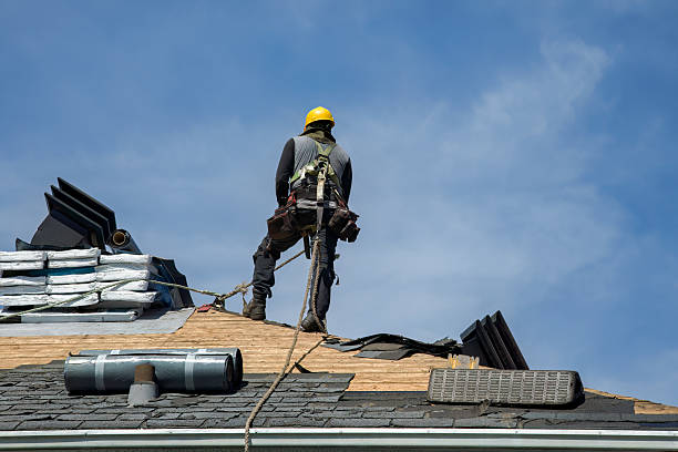 Professional Gutter Installation technician working in Blue Ridge, GA